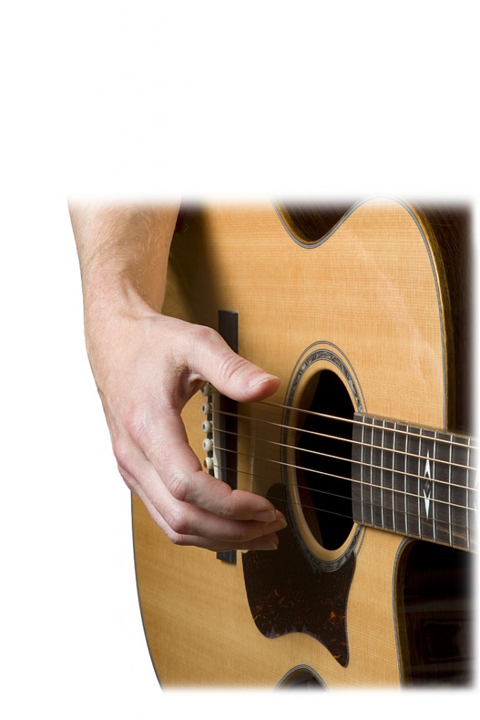 Right hand guitar position